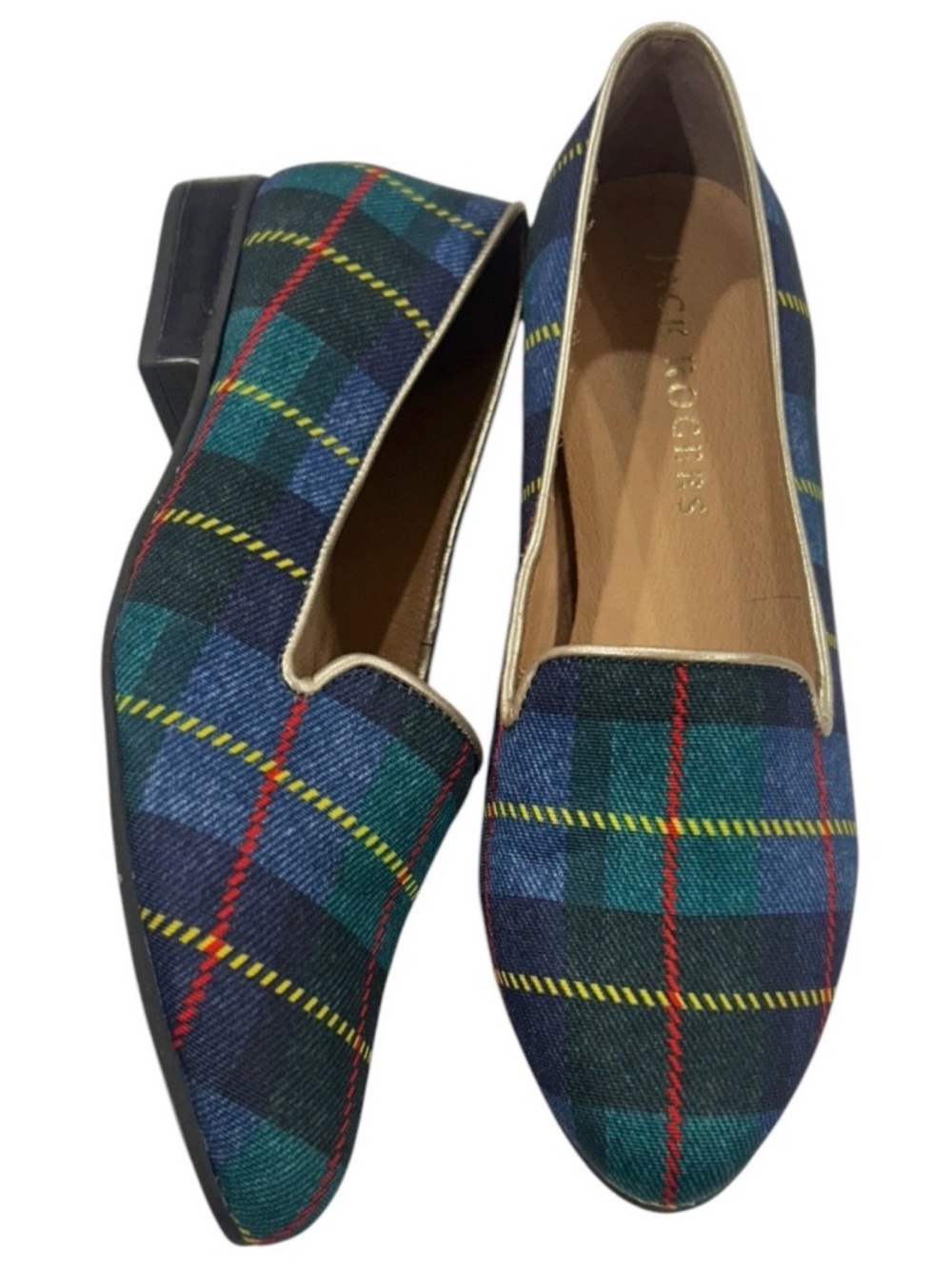 Jack Rogers Ginny Plaid Loafers - NWOT